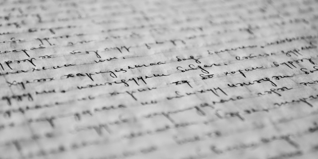 Handwriting on paper